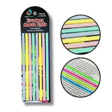 Marca Texto Em Fita Colorido Cartela 160un Papelaria Fofa