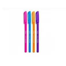 Caneta Colorida Keep  Esferográfica Ponta Media 1.0mm 4 Cores c/ 4 Unidades - EI097