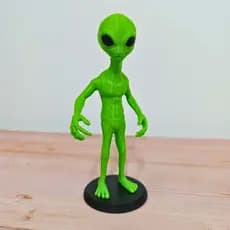 Decoração Alien Verde – Estátua Alienígena Geek | Presente Criativo e Diferente