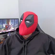 Decoração | Deadpool Máscara | Cosplay Marvel | Capacete