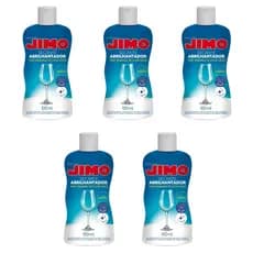 Jimo Secante Lava-Louças 5 Frascos 100ml Cada Para Brilho Impecável