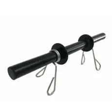 Barra oca 40cm musculação exercícios anilhas com presilhas 1 unidade