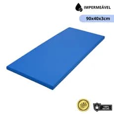 Colchonete Impermeável Academia Exercício Pilates 90x40x3cm Espuma