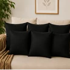 Kit Refil Enchimento de Almofada TNT Preto 45x45cm Espuma