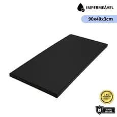 Colchonete Academia Impermeável 90x40x3cm Fitness Yoga Pilates Ginástica