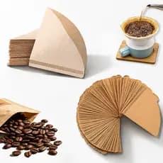 Filtro de Café Descartável Tamanho 102 - 150 Unidades Resistente Uso Doméstico Econômico