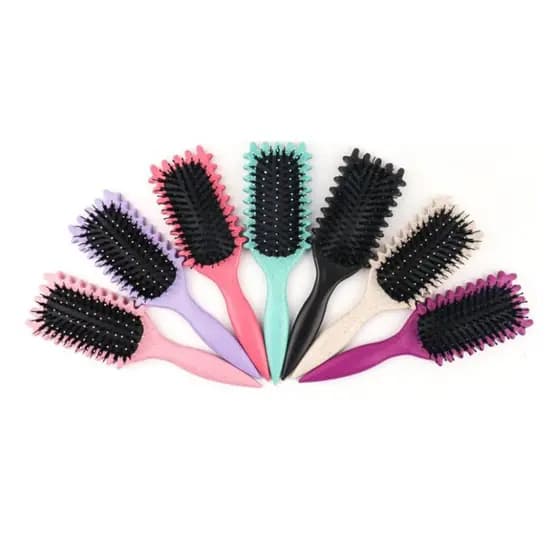 Pente/Escova Modeladora Bounce Curl Pente Portátil Para Cachos Fitagem