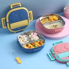 Marmita Infantil Isolante Térmico Leve Resistente Com Desenhos Para Refeições Escolares