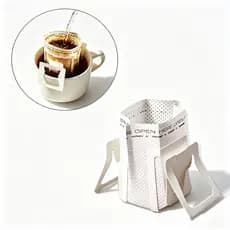 Filtro de Café Descartável Individual Portátil Kit 100 Unidades para Café Coado