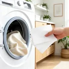Lenço Anti Manchas Lavanderia 50/100 Unidades Evita Mistura de Cor Anti Desbotamento