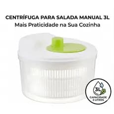SECA SALADA CENTRÍFUGA MANUAL 3L – PRATICIDADE E ALIMENTOS MAIS FRESCOS