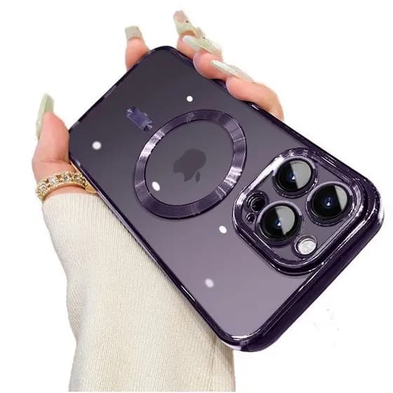 Fashion Case iPhone 12 13 14 15 Pro e Pro Max Capa Com Proteção Câmera Magsafe Indução Luxo Capinha