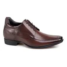 Sapato Social Rafarillo Office Alth Masculino Em Couro Cadarço Você Mais Alto Aumenta de 7cm Altura