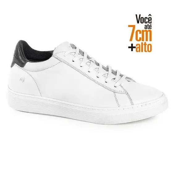 Tênis Casual Masculino Rafarillo Fly Alth Em Couro Você Mais Alto Aumenta Altura Original 58053