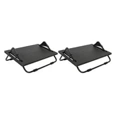 Kit 2 apoio ergonomico de pes descanso para os pes Multivisão MDF regulavel