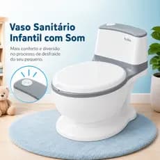 Buba Vaso Sanitário Troninho Infantil com Som Penico Infantil Educativo