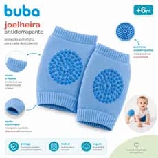 Joelheira Antiderrapante Buba Para Bebê Engatinhar Proteção Macia +6 Meses
