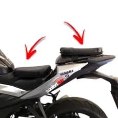 2 Banco auxiliar para moto esportiva - Piloto + Garupa