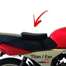 Banco Almofada Auxiliar Honda Titan Fan 150 125 Motoboy Entregador Moto Taxi - Piloto / Motorista
