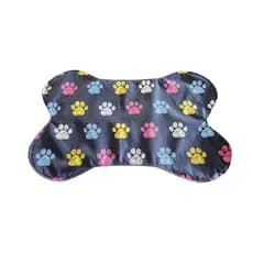 Tapete Comedouro Osso para Pets 50 x 36 cm Alimentação Higiênica e Divertida para Cães e Gatos Tapetinho Antiderrapante e Fácil de Limpar