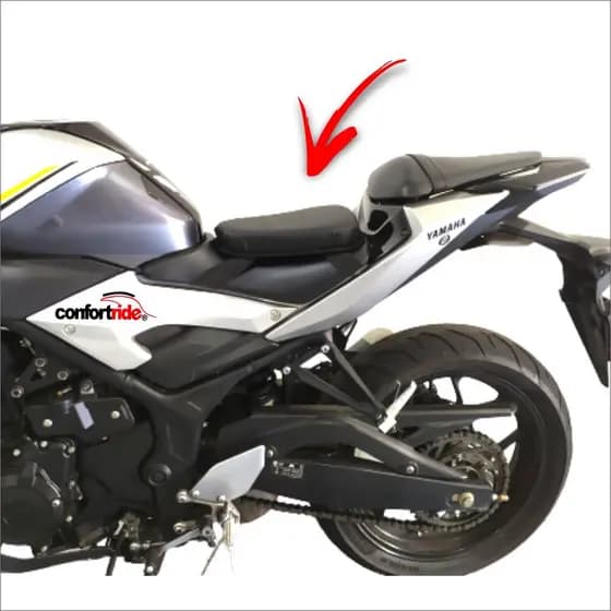 almofada auxiliar mt 03 yamaha r3 - piloto - confortride