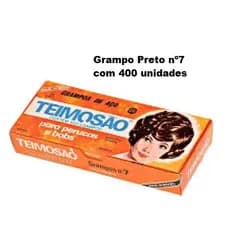 Grampo de cabelo Temoso Preto nº7 com 400 unidades