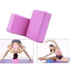 Kit 2 blocos de yoga / pilates - alta densidade - eva