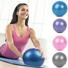 Kit 10 Mini Bola 25cm De PVC Exercício Yoga Pilates Ginastica Fisioterapia atacado