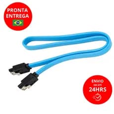 Kit CABO SATA 3.0 6Gb/s com Trava de Segurança Alta Velocidade HDs SSDs