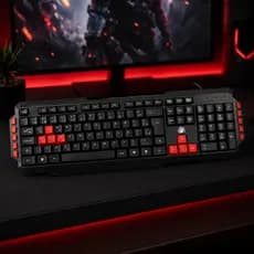 Teclado + Mouse Gamer ABNT2 Teclas Destacadas Multimídia Lateral USB Kit