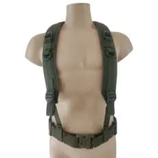Suspensório De Serviço + Cinto Na Militar Exército Brasileiro Resistente EB Soldado Aluno Policia Civil Verde Preto