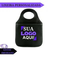 Lixeira Automotiva Porta Lixo Personalizada Sua Logo Universal