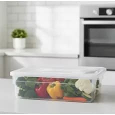 Pote Caixa Organizadora 05 Litros com Tampa Multiuso Carnes Aves Legumes Verdura Freezer