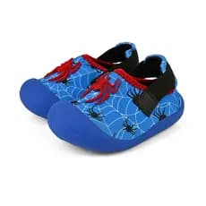Sapatinho Bebê Menino Babuche Infantil Conforto Verão Azul/Aranha BB&Kids
