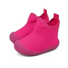 Bota Infantil Bebê Menina Sapameia Pink Cano Alto Inverno Antiderrapante Confortável  BB&Kids