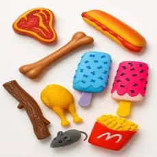 Kit 8 Mordedor Pet Brinquedos De Borracha Divertidos Para Cães Cachorro Pequeno Médio Sortidos