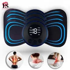 Massageador Elétrico EMS Portátil Recarregável – Alívio de Dores Musculares no Pescoço e Corpo