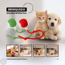Bola Brinquedos De Rolamento Automático Bolinha Interativa Gato Cachorro Pet Recarregavel