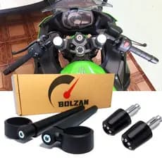 Semi Guidão Kawasaki Ninja 400 + Peso Reforçado Preto Fosco