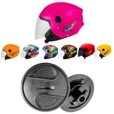 Kit Botão Capacete Pro Tork New Liberty 3 Reparo Fixador Viseira Par Moto
