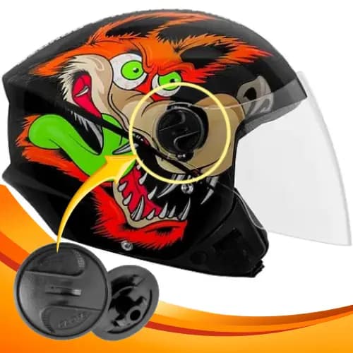Reparo Viseira Capacete Pro Tork New Liberty 3 Botão Fixador Par Original