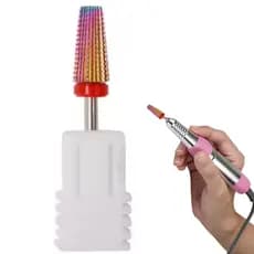 Broca de Tungstênio Profissional Cônica Para remoção do alongamento Acabamento da unha de Gel Nivelamento Nail art