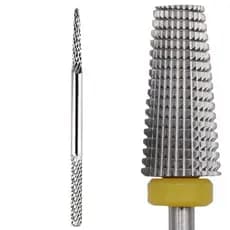 Kit 2 brocas de Tungstênio Profissional Cônica acabamento do Gel + Broca 2 Ponta para Remoção e desgaste da unha natural
