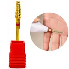 Broca de tungstênio Profissional para acabamento do Gel Remoção do alongamento Broca para curvatura c Nail art