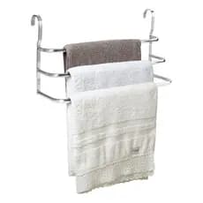Porta Toalhas Triplo Toalheiro Para Box Alto Brilho 48cm