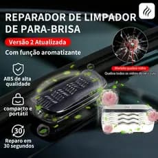 Limpiador de parabrisas de carro, ferramenta de reparação com função de janela quebrada e fragrança.