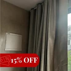 Cortina Blackout 100% Corta Luz 6m x 2,30/ 2,50/ 2,60/ 2,70/ 2,80 Trilho Suíço Simples MAXI Premium
