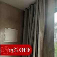 Cortina Blackout Rustico Corta Luz 100% Bloqueio 4m x 2,40/ 2,50/ 2,60/ 2,80 para Trilho Simples Max