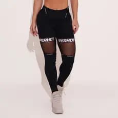 Calça Fitness Superhot Poliamida Tule