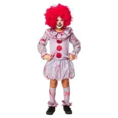 Fantasia Infantil Palhaço A Coisa Cosplay Noite do Terror Halloween Dia das Bruxas Festa Zumbi Sexta Feira